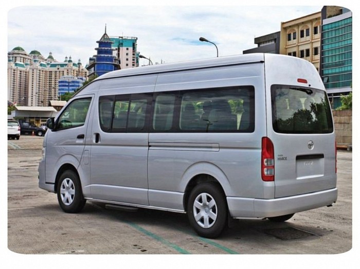 Toyota Hiace Big Vans   Capacity   15 Passengers (No Big/Heavy Luggage)   Capacity    12 Passengers (Big/Heavy Luggage)   Facility   High Safety Cars   Air Conditioning (Double Blower) Music Audio (Bluetooth, RCA Cable,   Flashdisk, CD/VCD)   Mineral Water   Facial Tissues   Car Pregrant